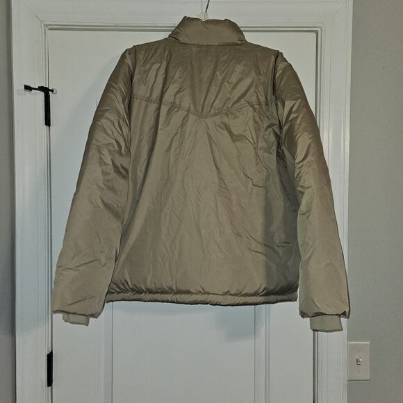 GAP Men's Recycled Puffer Jacket P.U.R.E. Khaki Size Medium NWT - Picture 2 of 8